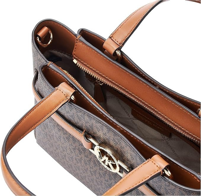 Miichael Korrs Jet Set monogram print shoulder bag