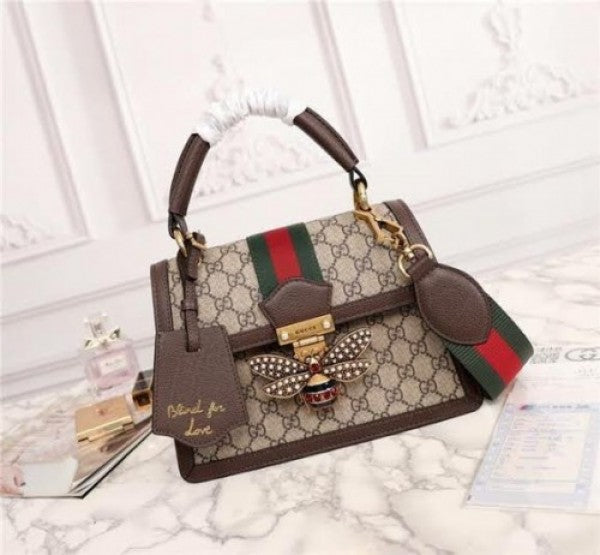 guccii bee queen margaret gg hand bag with box