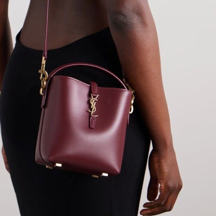 saiint luarent bucket bag with og box